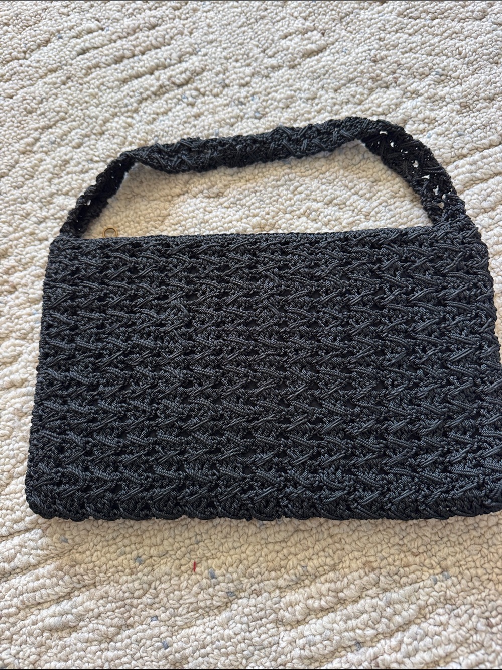 Relic Black Woven Shoulder Bag